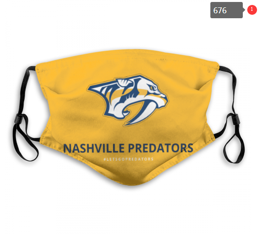 NHL Nashville Predators #14 Dust mask with filter->nhl dust mask->Sports Accessory